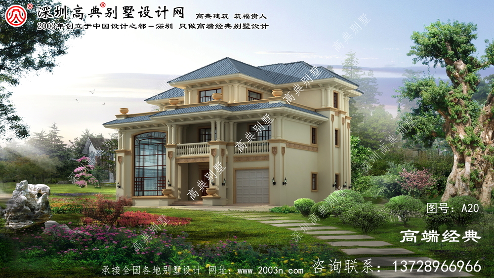 新沂市三層復式別墅外觀圖片大全