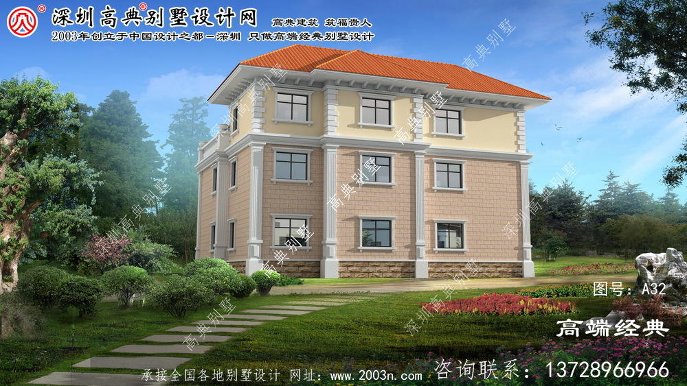 歐式風(fēng)格三層復(fù)式別墅住宅設(shè)計(jì)圖
