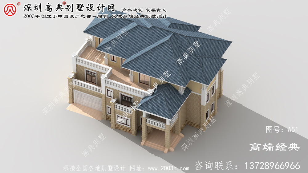 普陀區最新歐式風格三層農村別墅設計圖 普陀區最新歐式風格三層農村別墅設計圖