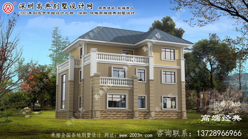 南匯區高端大氣別墅設計圖三層房型