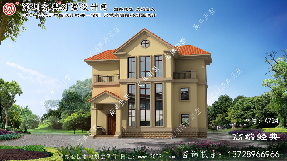 吳興區農村別墅設計圖紙三層 吳興區農村別墅設計圖紙三層