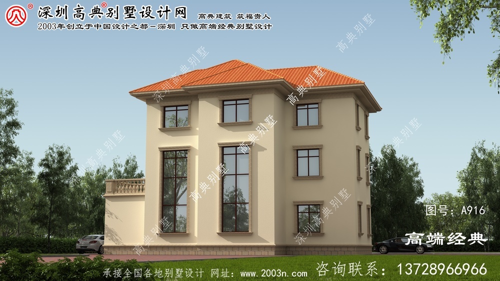 閩清縣三層現(xiàn)代別墅
