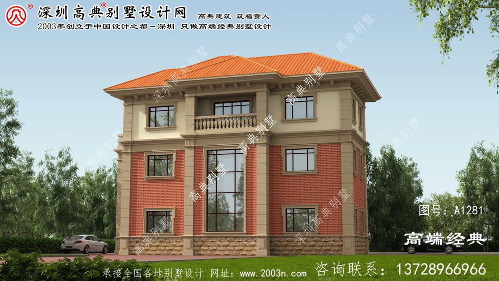 西青區(qū)農(nóng)村小別墅3層設(shè)計(jì)圖
