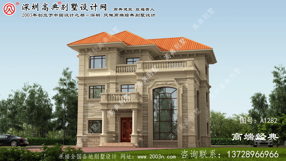 長安區(qū)農(nóng)村別墅設(shè)計圖紙及效果圖大全三層