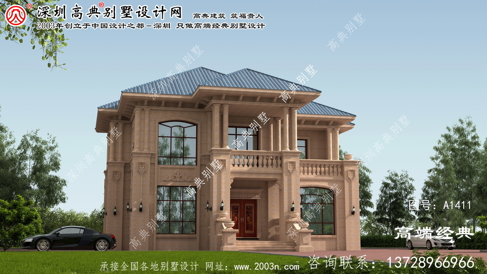 望都縣歐式石材外觀效果圖