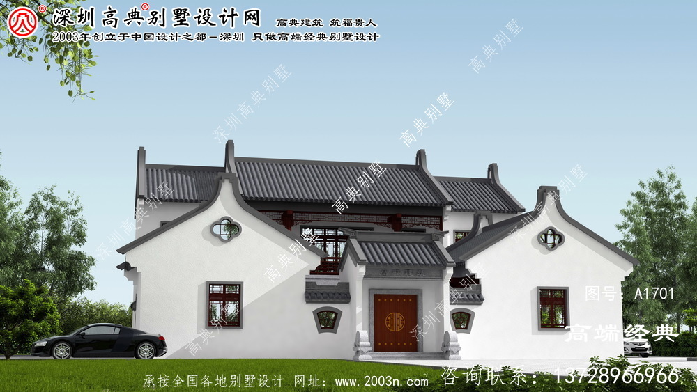 右玉縣農村庭院二層小別墅素雅高級灰風格