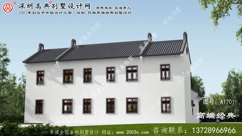 右玉縣農村庭院二層小別墅素雅高級灰風格