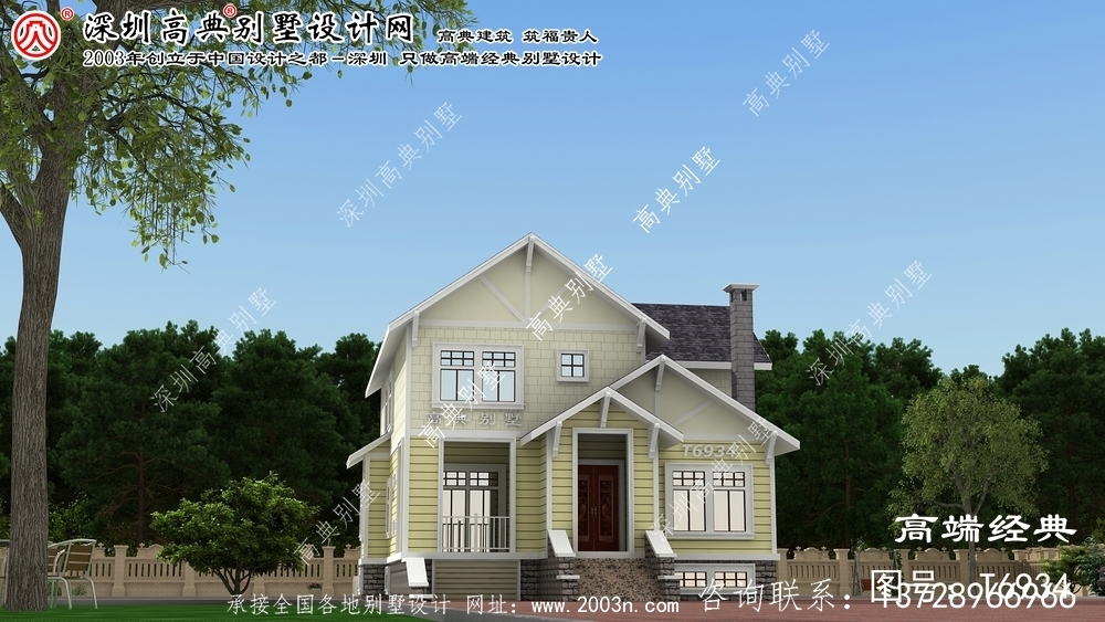 扎魯特旗農(nóng)村自建二層小別墅設(shè)計(jì)圖