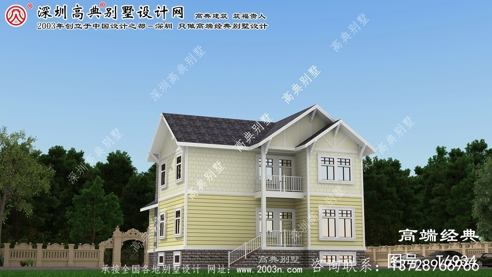 扎魯特旗農(nóng)村自建二層小別墅設(shè)計(jì)圖