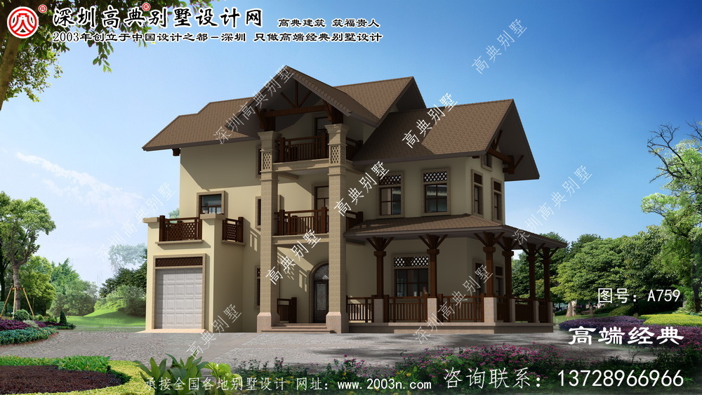 修武縣農村別墅兩層設計圖 修武縣農村別墅兩層設計圖
