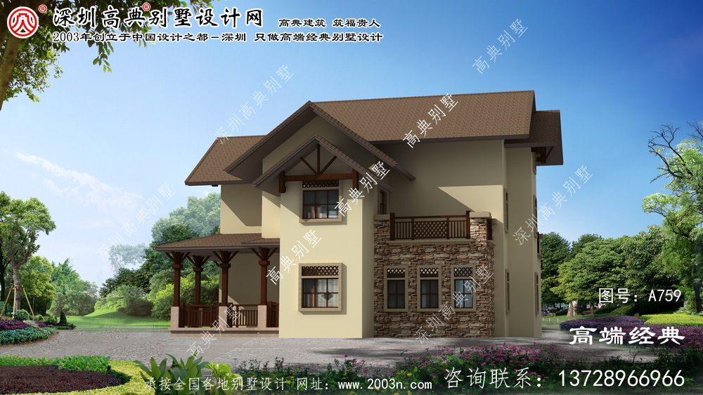 修武縣農村別墅兩層設計圖