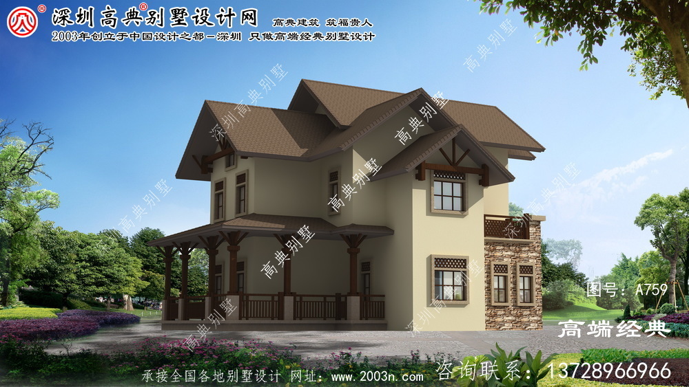 修武縣農村別墅兩層設計圖