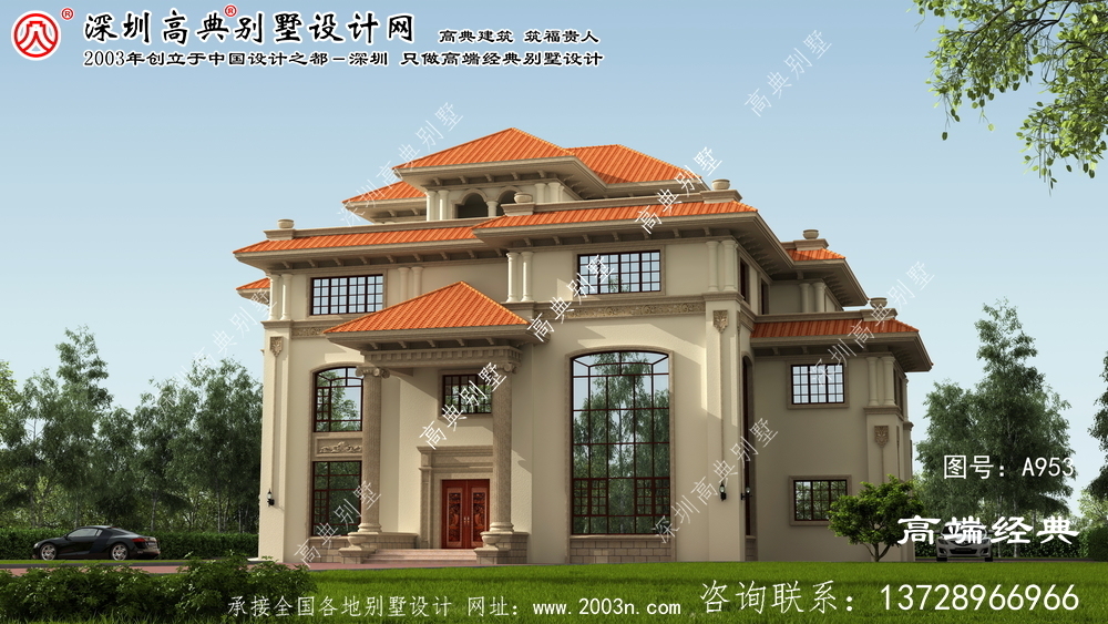 洪山區(qū)四層別墅設(shè)計(jì)圖