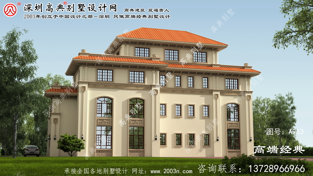 洪山區(qū)四層別墅設(shè)計(jì)圖