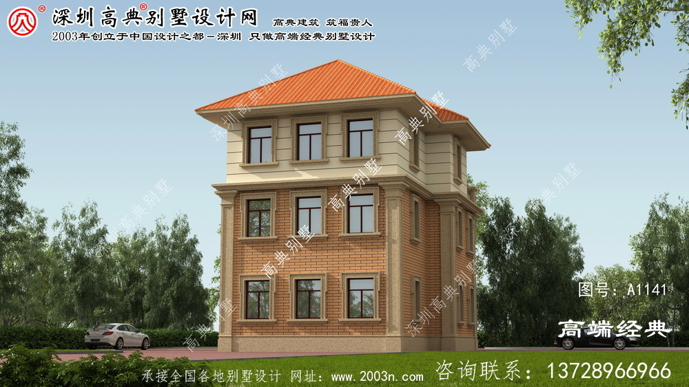 株洲市105平米別墅圖紙