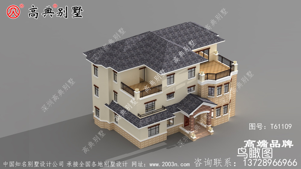農(nóng)村歐式別墅外觀效果圖內(nèi)部布局非常合理,實(shí)用