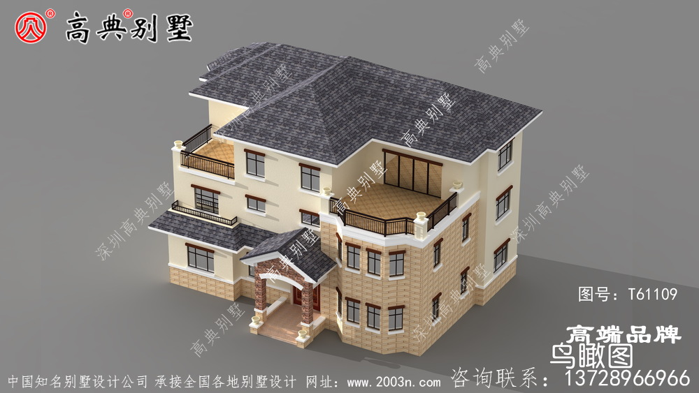 農(nóng)村歐式別墅外觀效果圖內(nèi)部布局非常合理,實(shí)用