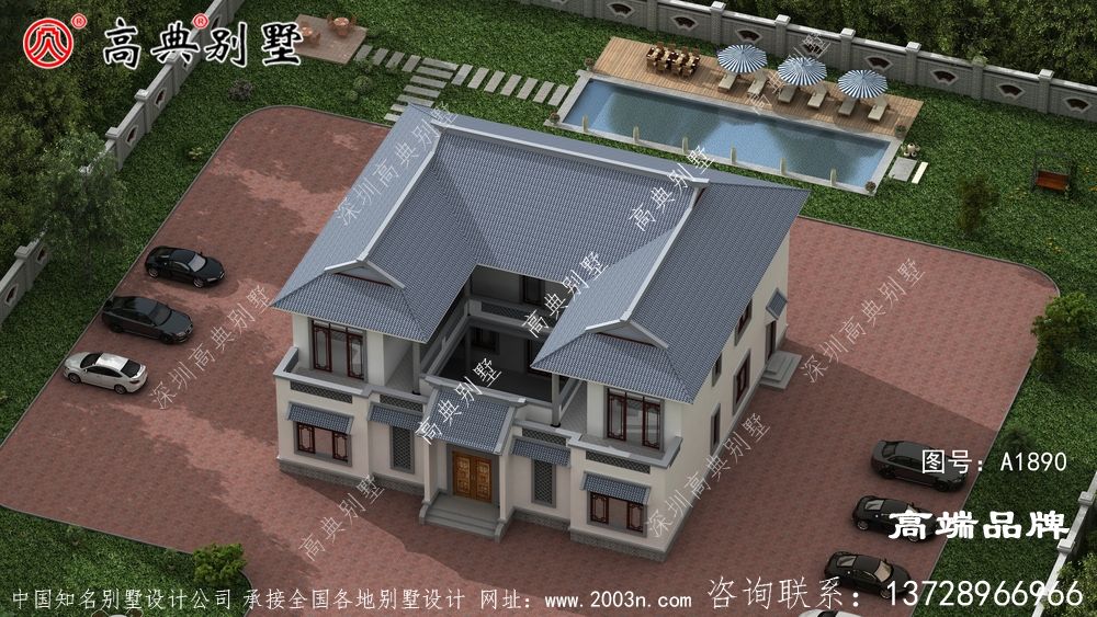 占地297平米自建房設計圖滿足大家庭的居住空間