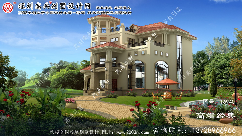 峰峰礦區豪華大型歐式三層別墅。