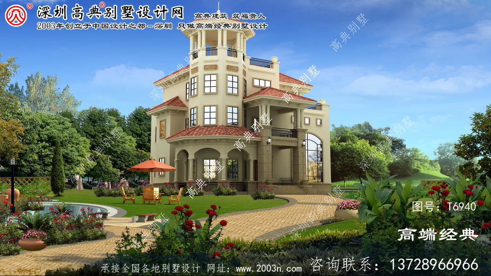峰峰礦區豪華大型歐式三層別墅。