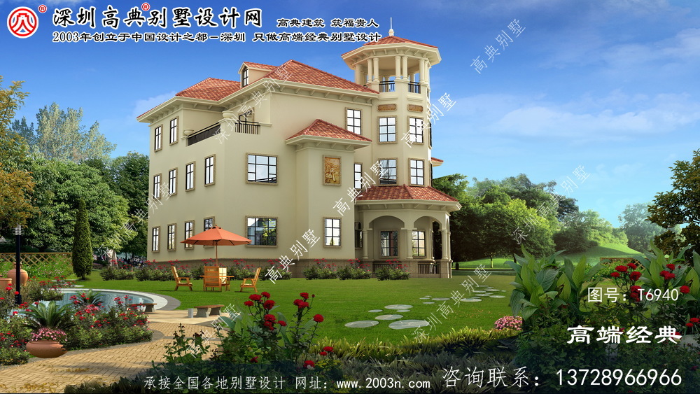峰峰礦區豪華大型歐式三層別墅。