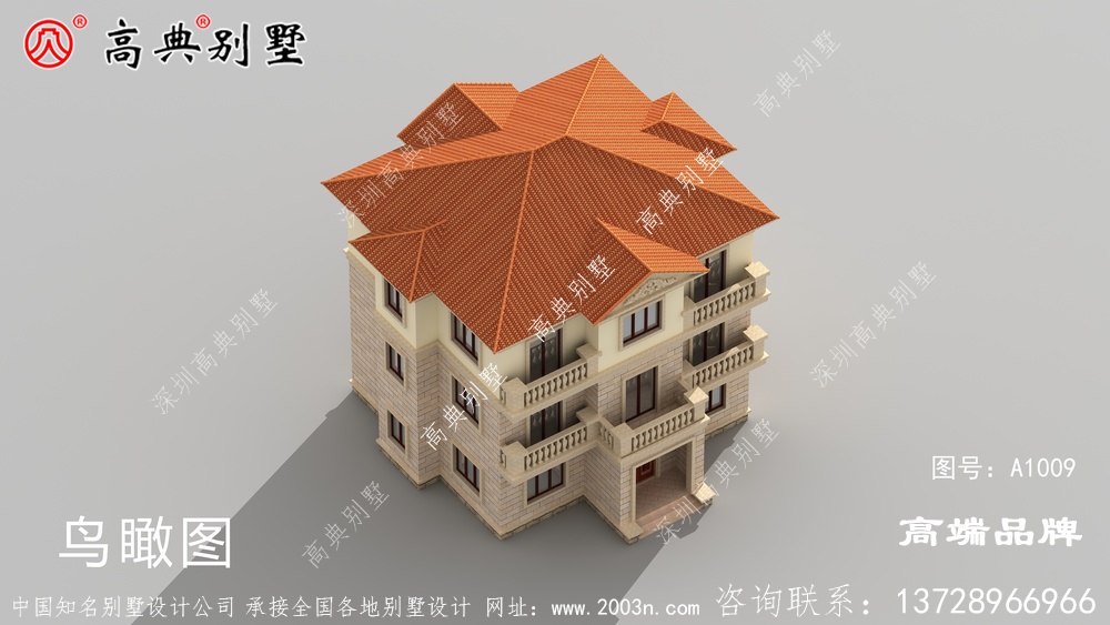 簡歐三層別墅設計圖紙沒有過多的裝飾造價不貴