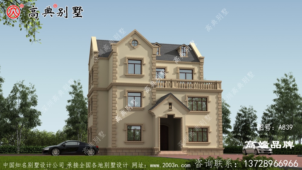 農村自建房巧妙地實現別墅的大氣端莊	