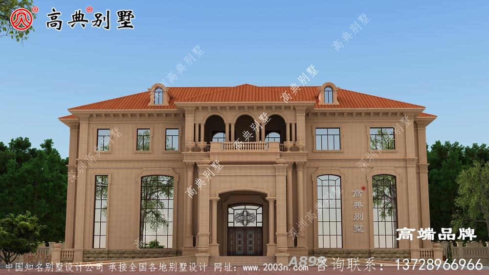 三層歐式別墅外觀圖希望大家喜歡