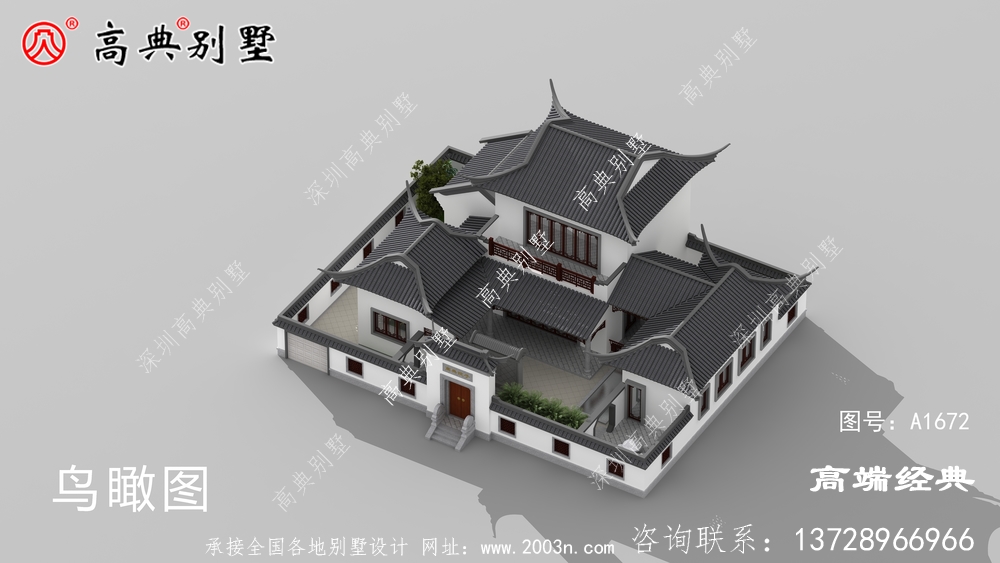 中式徽派二層小別墅，春賞花夏乘涼，秋賞月冬掃雪丹陽市