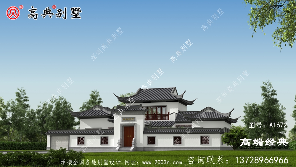 中式徽派二層小別墅，春賞花夏乘涼，秋賞月冬掃雪丹陽市