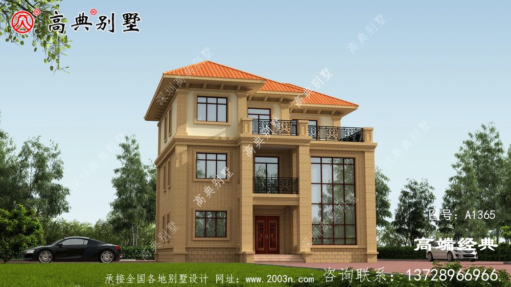 這樣的復式別墅非常適合農村建造!