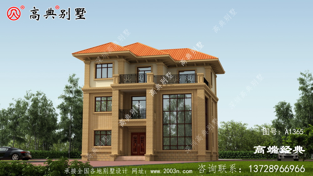 這樣的復式別墅非常適合農村建造! 這樣的復式別墅非常適合農村建造!