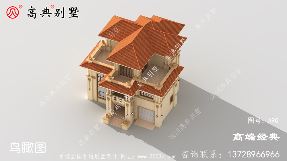 簡歐別墅給人一種非常和諧的感覺