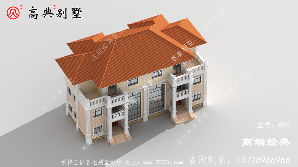 凹凸有致,又能顯現(xiàn)出別墅的整體統(tǒng)一性