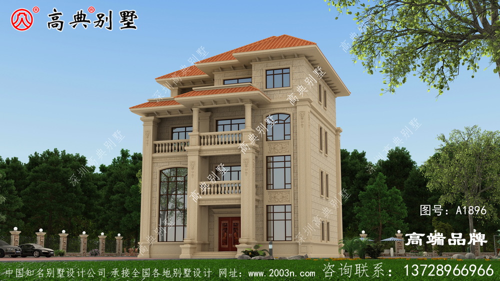 凸顯歐式的精致和高貴，四層戶型設計