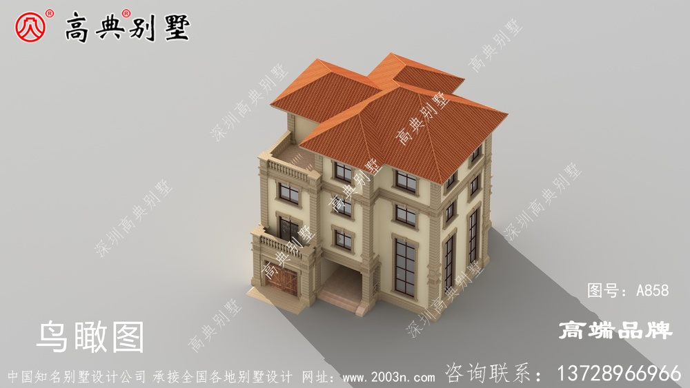 俯視的角度看去，建筑非常的具有層次感。