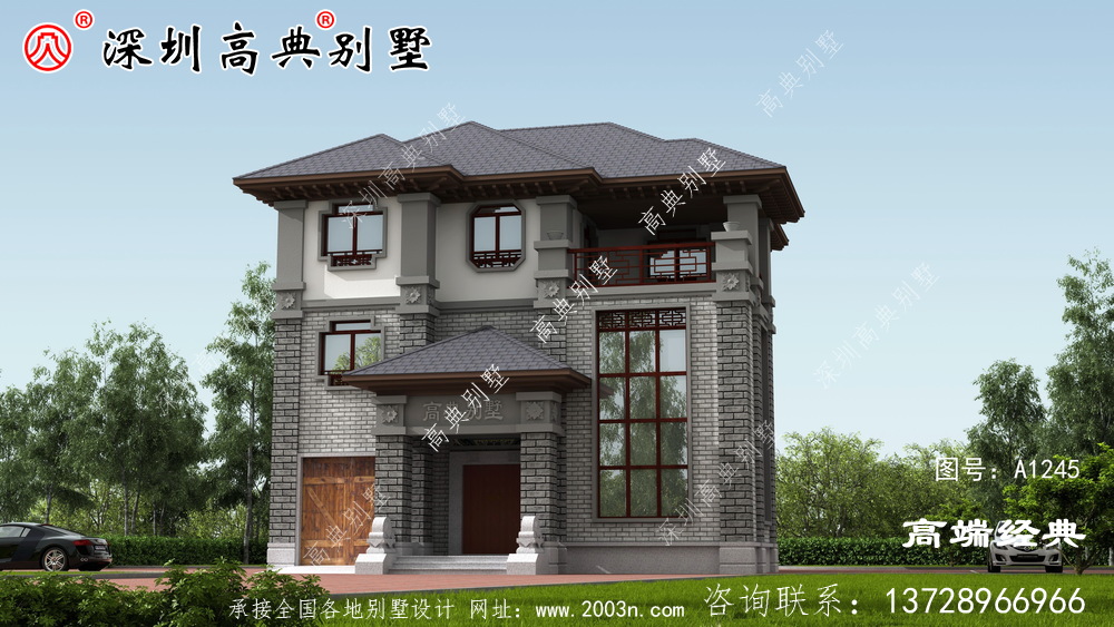 中式四合院，帶庭院，百看不厭，建一棟都倍有面子。