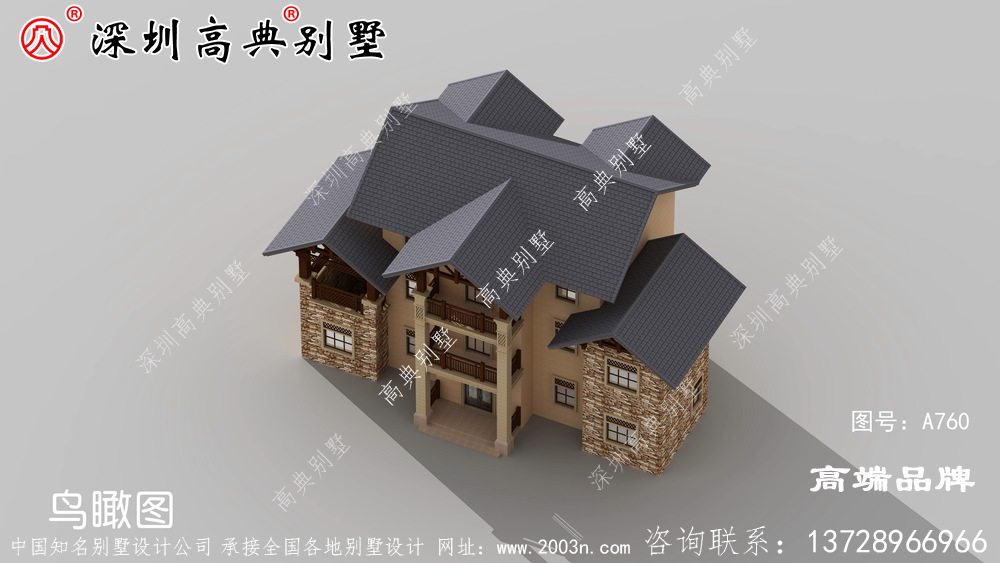 時尚大氣又溫馨實用的農村三層別墅設計，非常適合農村修建！