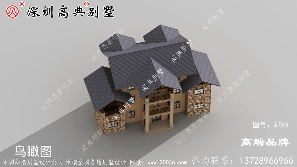 時尚大氣又溫馨實用的農村三層別墅設計，非常適合農村修建！