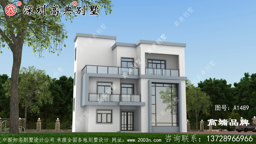 三層自建房設計圖，造價實惠，戶型合理