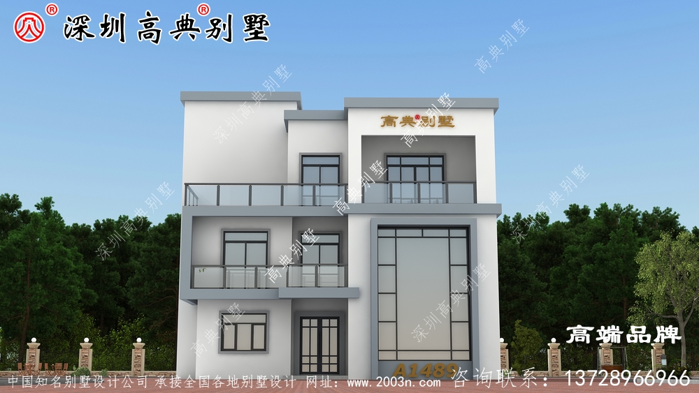 三層自建房設計圖，造價實惠，戶型合理