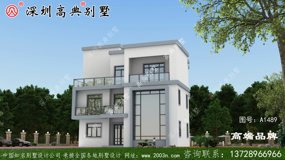 三層自建房設計圖，造價實惠，戶型合理