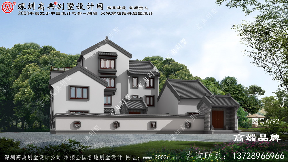農村四合院別墅設計圖，建房戶型千千萬，唯有四合院最合適