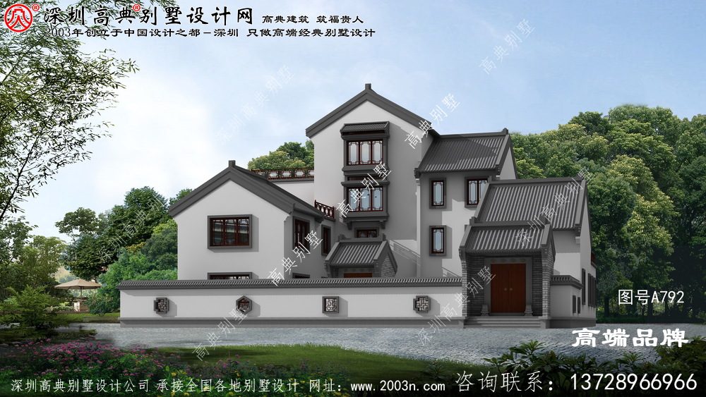 農村四合院別墅設計圖，建房戶型千千萬，唯有四合院最合適