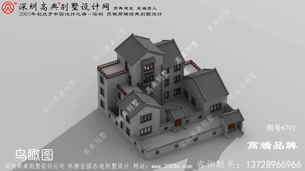 農村四合院別墅設計圖，建房戶型千千萬，唯有四合院最合適