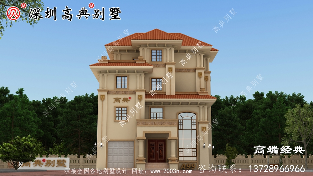 鄉村四層別墅建房設計圖,美觀大方包您滿意,建好引人注目。 鄉村四層別墅建房設計圖,美觀大方包您滿意,建好引人注目。