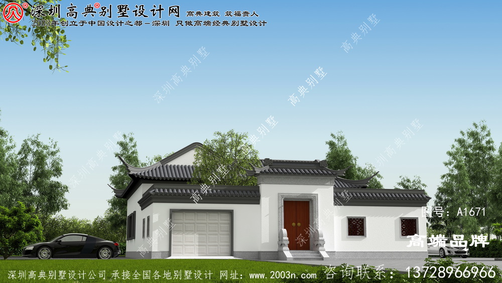 一層新中式別墅設(shè)計(jì)圖，戶型實(shí)用