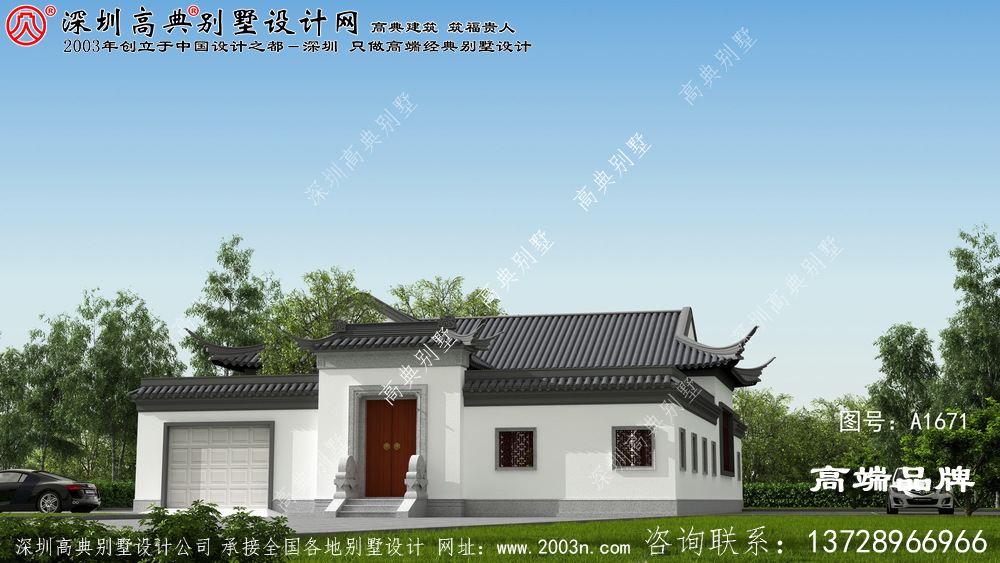 一層新中式別墅設(shè)計(jì)圖，戶型實(shí)用