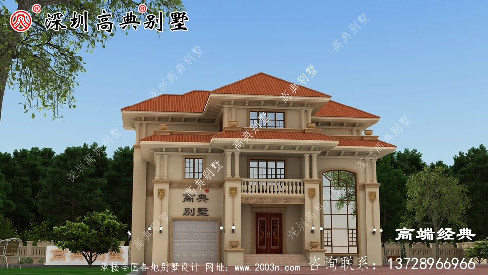 這座鄉(xiāng)村別墅的庭院設(shè)計(jì)外觀清新時(shí)尚,窗戶、大廳設(shè)計(jì)非常有特色
