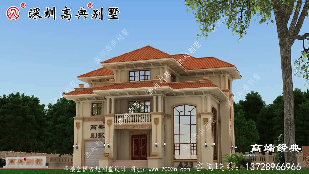 這座鄉(xiāng)村別墅的庭院設(shè)計(jì)外觀清新時(shí)尚,窗戶、大廳設(shè)計(jì)非常有特色